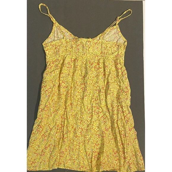 Wild Fable Juniors Medium Cami Dress Yellow Floral Sleeveless Tank Dress - Picture 4 of 11